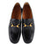 Women's Horsebit Mid-Heel Loafers Leather